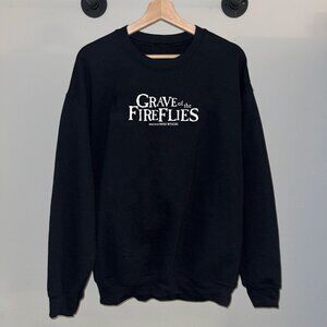 Black White The Grave Of The Fireflies Anime Movie Crewneck Sweatshirt